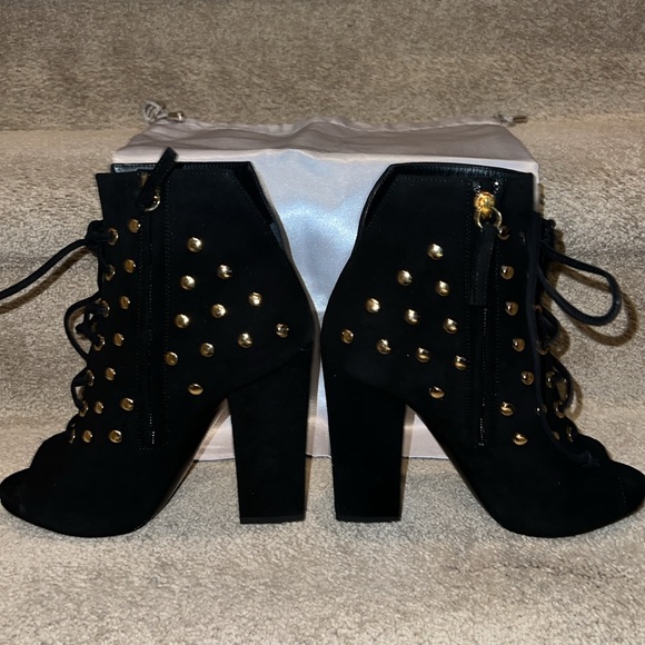 Black & Gold Suede Giuseppe Zanotti Vicini -PCS Unique - Picture 2 of 8